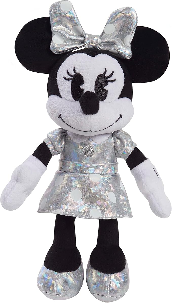 Disney100 Years of Wonder Minnie Mouse Small Plush Stuffed Animal, Kids Toys for Ages 2 Up by Just Play