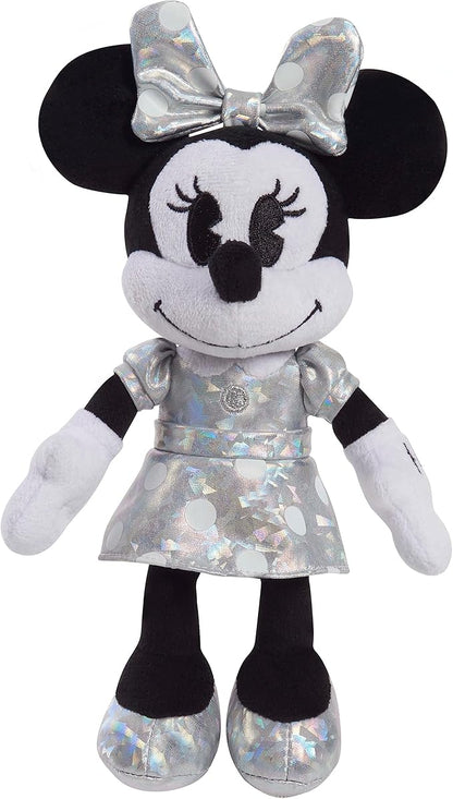 Disney100 Years of Wonder Minnie Mouse Small Plush Stuffed Animal, Kids Toys for Ages 2 Up by Just Play