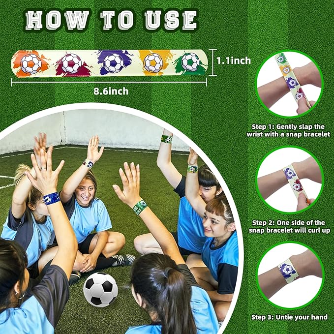 122pcs Soccer Party Favor Bulk, Sport Birthday Party Gift Goodie Bag Filler Mini Soccer Ball Toy for Kids Soccer Theme Party Supplies