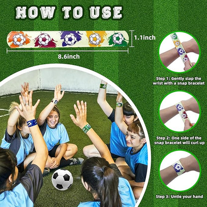 122pcs Soccer Party Favor Bulk, Sport Birthday Party Gift Goodie Bag Filler Mini Soccer Ball Toy for Kids Soccer Theme Party Supplies