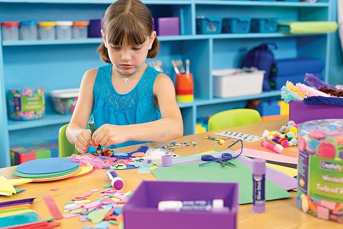 Chenille Kraft Wonderfoam Colors May Vary Shape Decorative Foam Shape, Colors and Size Varies, 0.5 lb Tub, Pack of 3000