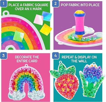 Educational Insights Tufting Craft Kit - Arts and Crafts for Kids, Toddler Art Supplies, Toddler DIY Sensory Activity, Easter Basket Stuffers, Gift for Girls and Boys Ages 5+