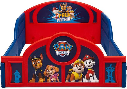Delta Children - PAW Patrol 4-Piece Toddler Room-in-a-Box Set – Includes Sleep and Play Toddler Bed, Table, 1 Chair and Toy Box, Blue