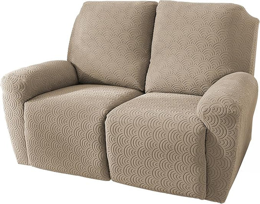 NORTHERN BROTHERS Loveseat Recliner Cover, Reclining Loveseat Covers, Love Seat Recliner Cover, Recliner Sofa Covers 2 Seater, Khaki