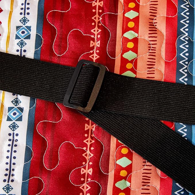 EVENHUG Boho Loveseat Sofa Cover Sofa Slipcover Washable Couch Cover 2 Cushion Sofa Furniture Protector Cover with Elastic Straps for Pets Kids Dog Cat (Loveseat)