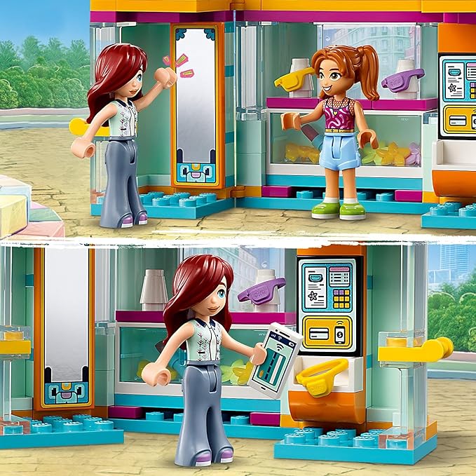 LEGO 42608 Friends Mini-Boutique, 2 Spielfiguren, modische Accessoires