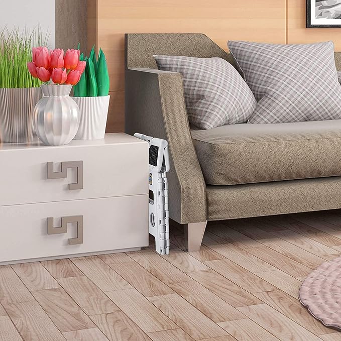 ACKO Folding Step Stool - 13" Height Premium Heavy Duty Step Stools for Adults and Kids, Upgrade Step Stool Kitchen Garden Bathroom Stepping Stool (White)