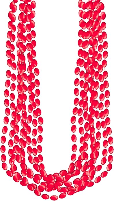 Silver Metallic Bead Necklaces, Party Accessory, 48 Ct.