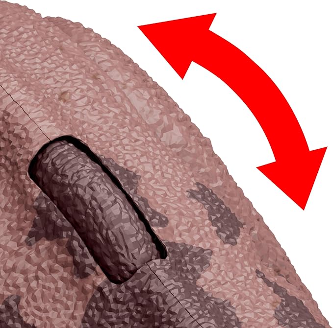 Mattel Jurassic World Wild Roar Dinosaur Action Figure, Pachyrhinosaurus with Continuing Head Strike & Sound, Posable Toy with Digital Play