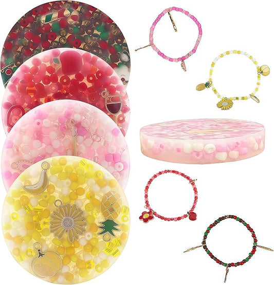 4Pcs Skin Picking Fidget Toys, Picking Fidget Toy, DIY Bracelet Picking Pad, Picking Fidget, Valentines, Portable Fidget Toy Adult, Halloween, Christmas, Party Favors