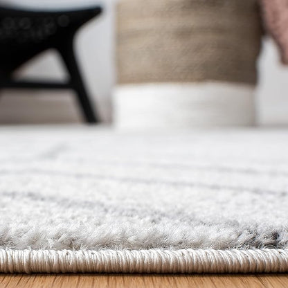 SAFAVIEH Adirondack Collection Runner Rug - 2'6" x 8', Light Grey & Dark Grey, Modern Geometric Design, Non-Shedding & Easy Care, Ideal for High Traffic Areas in Living Room, Bedroom (ADR241G)