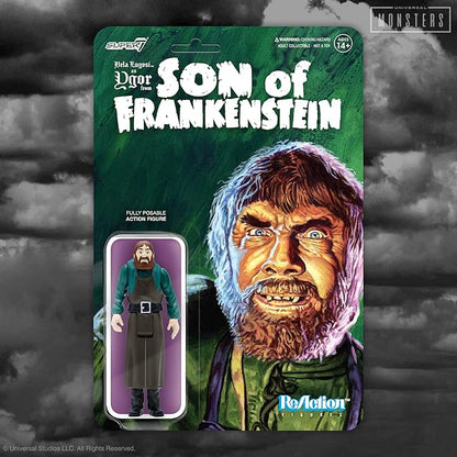 Super7 Universal Monsters Son of Frankenstein Ygor - 3.75" Universal Monster Movies Action Figure Classic Movie Collectibles and Retro Toys