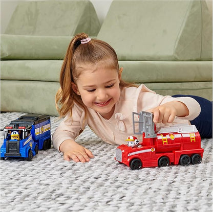 Paw Patrol, Big Truck Pup’s Marshall Transforming Toy Trucks with Collectible Action Figure, Kids Toys for Ages 3 and up
