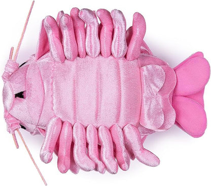ZHONGXIN MADE Isopod Plush - Lifelike 12” Pink Isopod Stuffed Animal, Realistic Bathynomus Giganteus Arthropod Insect Plushie, Soft Crustaceans Animals Toys Model Dolls Gifts for Kids