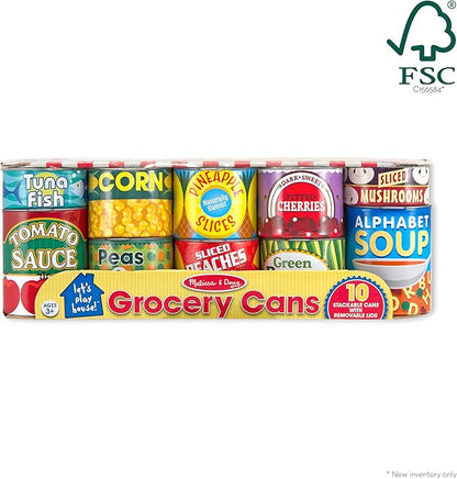 Melissa & Doug Canned Food Play Set Pretend Play Play Food 3+ Gift for Boy or Girl