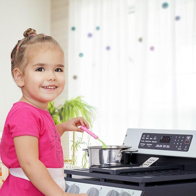 Lil’ Jumbl Wooden Play Oven | Gourmet Chef’s Kitchen Playset with Pretend Oven, Stove, Knobs & Storage Drawers for Toys | Beautiful, Realistic, Lifelike Design | Recommended Toddlers & Kids Ages 3+