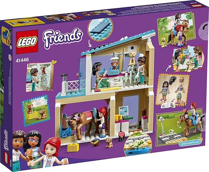 LEGO Friends Heartlake City Vet Clinic 41446 Building Kit; Animal Rescue Toy Makes a Great-Value Christmas, Holiday or Birthday Gift for Kids Who Love Vet Clinic Pretend Play, New 2021 (258 Pieces)