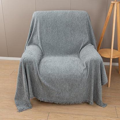 Recliner Chair Covers Lazy Boy Recliner Covers Armchair Cover Blanket Sofa Thick Soft Fabric Living Room Bedroom Throw Washable Sofa Slipcovers for Pets Kids (Gray)