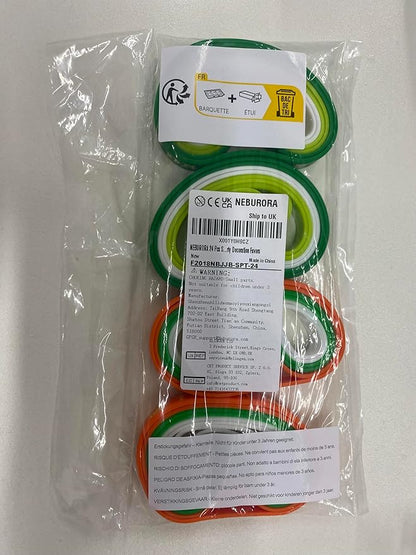 NEBURORA 24 Pcs St. Patrick's Day Silicone Bracelets Green Lucky Shamrock Rubber Wristbands for St Patricks Day Accessories Party Decoration Favors