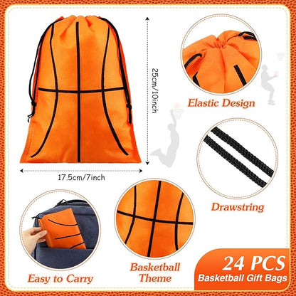 Aoriher 194 Pcs Basketball Party Favors Set Sport Silicone Bracelet Sport Car Keychain Whistle for Girls Boys Birthday Gifts Sport Themed Party Supplies