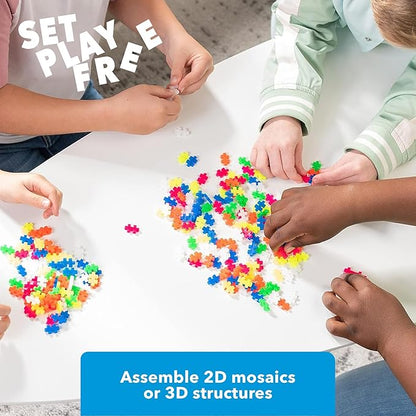 PLUS PLUS – Neon Mix - 300 Piece, Construction Building Stem/Steam Toy, Mini Puzzle Blocks for Kids