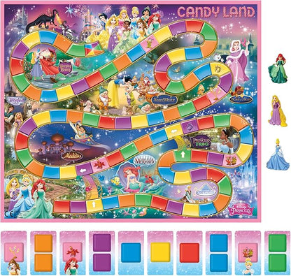Hasbro Gaming Candy Land Disney Princess Edition Board Game, Preschool Games for 2 to 3 Players, Family Games for Kids Ages 3 and Up (Amazon Exclusive)