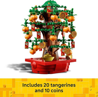 LEGO Money Tree - Lunar New Year Building Toy - Kids Chinese Culture Learning and Educational Toy for Boys and Girls, Ages 9+ - Holiday Decorations for Table - 40648