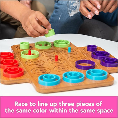 Spin Master Games, Otrio Wood Strategy Game, Fun Family Board Game, STEM Game, Interactive Puzzle Game, Family Game Night Game for Ages 8+