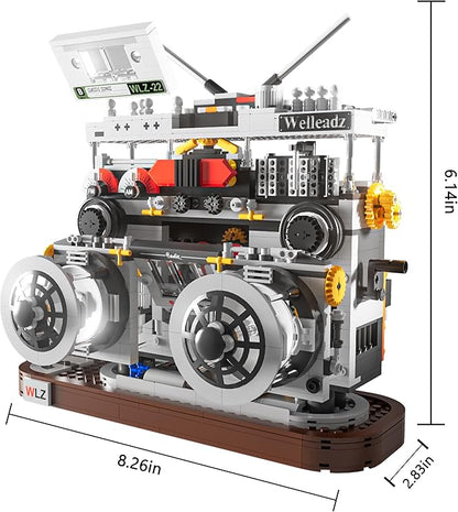 Building Blocks Radio Classic Retro Series,Collectible Display Model Toy as A Wonderful Gift Idea for Adults, Easter/Birthday for Boys and Girls 1199PCS