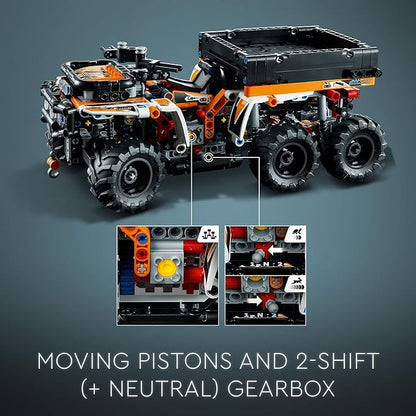 LEGO Technic All-Terrain Vehicle 42139, 6-Wheeled Off Roader Model Truck Toy, ATV Construction Set, Birthday Gift Idea for Kids, Boys and Girls