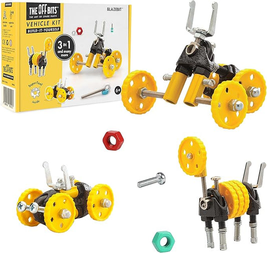 Vehicle Stem Building Toys, Educational Build Your Own Robot Toy for Kids Age 6 7 8 9+ Year Old Boys and Girls, Stem Toys Engineering Kit, Construction Toys Steam Gift - BlazeBit