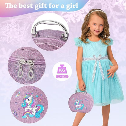 Kids Nail Polish Set for Girls,Kids Washable Makeup Girls Toys for 3 4 5 6 7 8 9 10 Year Old Girls