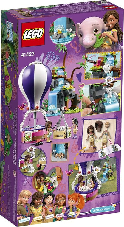 LEGO Friends Tiger Hot Air Balloon Jungle Rescue 41423 Friends Adventure Set Features a Toy Hot Air Balloon Friends Buildable Figures for Hours of Creative Fun (302 Pieces)