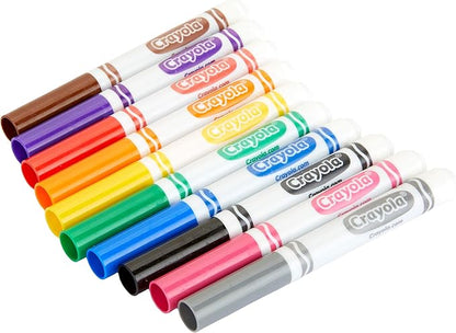 Crayola Broad Line Markers (12pks), Bulk Markers for School, Coloring Markers for Kids, Must Have Classroom Supplies for Teachers