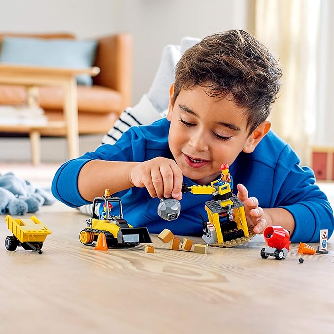 LEGO City Construction Bulldozer 60252 Toy Construction Set, Cool Building Set for Kids (126 Pieces)