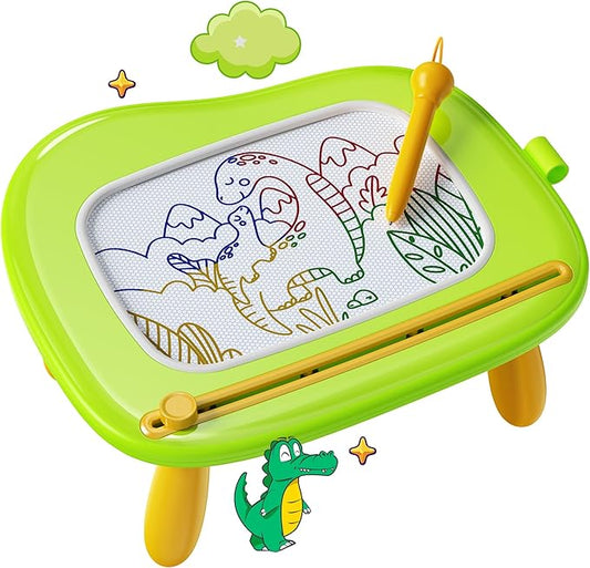 KOKODI Toys Gifts for 1 2 3 Years Old Girl, Sturdy Magnetic Drawing Board Sketch Doodle Pad, Educational Learning Birthday Toddler Easter Basket Stuffers Kids- Left Hands Friendly