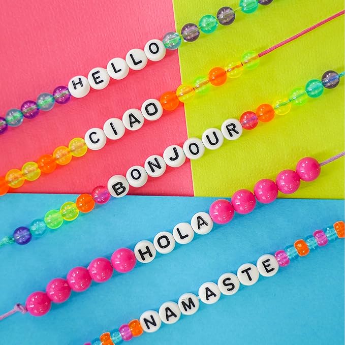 Just My Style DIY Bracelet Making Kit with 2000+ Beads, Storage Case & Instructions