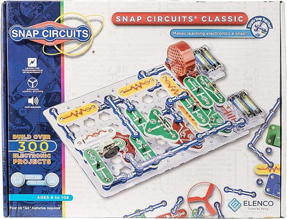 Snap Circuits Classic SC-300 Electronics Exploration Kit | Over 300 Projects | Full Color Manual Parts | STEM Educational Toy for Kids 8+ 2.3 x 13.6 x 19.3 inches