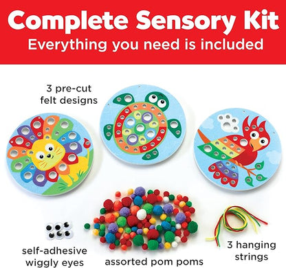 Creativity for Kids Pom Pom Pictures: Animals - Preschool Learning Activities, Sensory Toys for Toddlers, Toddler Arts and Crafts for Ages 3-5+