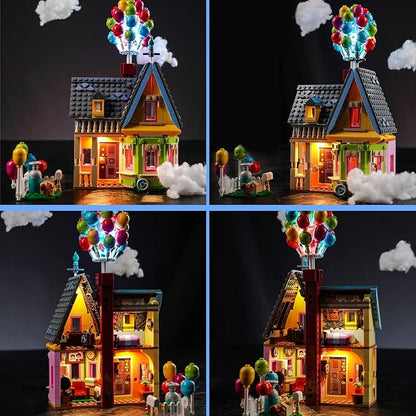 VONADO LED Light Kit Compatible with Lego Pixar ‘Up’ House 43217, DIY Lighting Compatible with Lego Up House 43217 (NO Model), Creative Lights for Up Set (ONLY Lights)