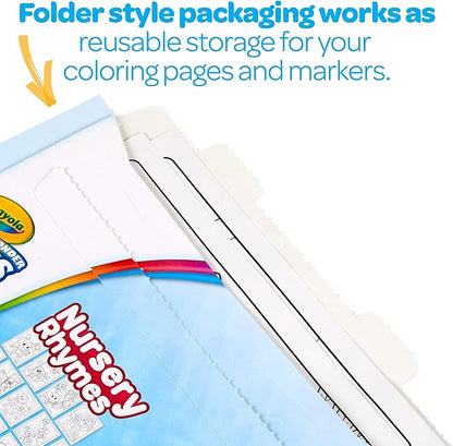 Crayola Color Wonder Nursery Rhymes, Mess Free Coloring Pages & Markers, Gift for Kids, Age 3, 4, 5, 6