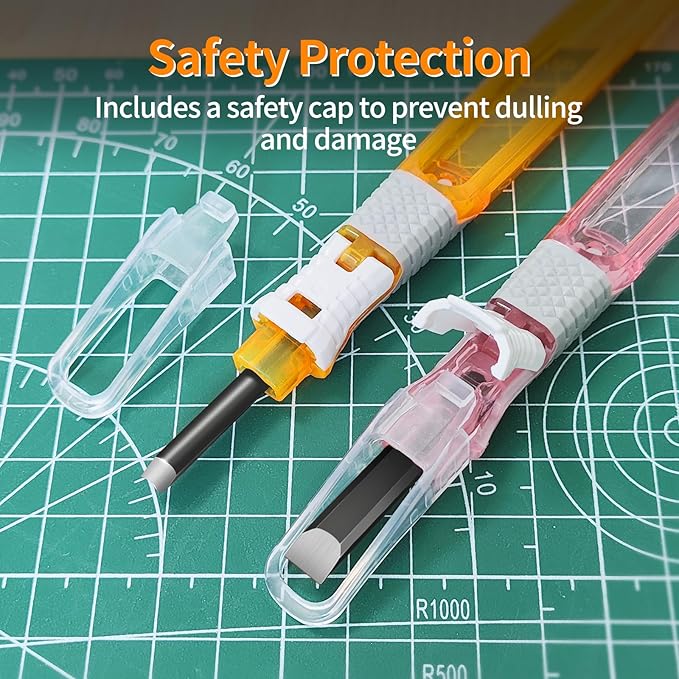 Wood Carving Tools Set - Wood Carving Knife Set for Beginners, Professionals, Hobbyists, Artists, and Sculptors - Multipurpose Sculpting, Soap Carving, Pumpkin Carving(PLASTIC HANDLE)