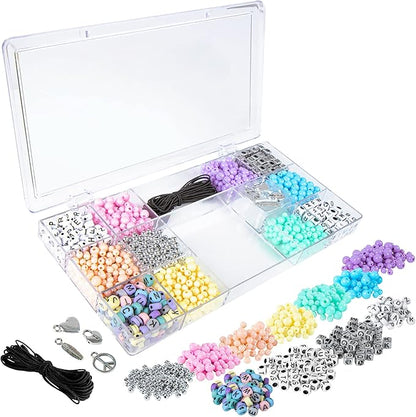Fashion Angels Tell Your Story Alphabet Bead Bracelet Making Activity Kit with Over 1,500 Beads and Super Cute Bead Organizer Case That Makes Over 30 Bracelets, Ages 8 and Up