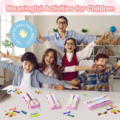 Bracelet Making Kit Toys for Ages 8+ Year Old Girls Gifts Ideas, Bracelet kit Birthday Gifts for Teen Girls, Arts and Crafts String Maker Tool, Portable Bracelet DIY Travel Activity Set