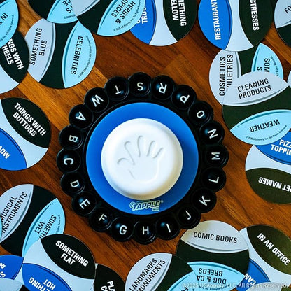 The Original Tapple Mini, Travel Sized Word Game for Family & Kids, Choose a Category & Race Against Time, Portable Pop Wheel With 36 Cards, Fun Educational Toy & Game for Ages 8+, Quick Play Anywhere