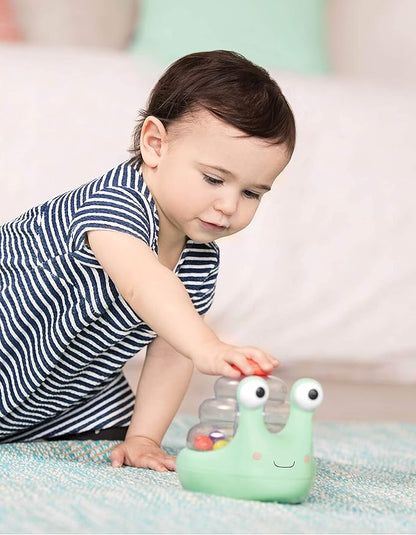 B. baby – Light-Up Snail Ball Popper – Glowing Snail Toy For Toddlers – Developmental Benefits – Interactive Toy – 10 Months + – Escar-Glooooow