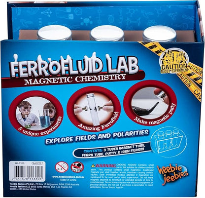 Ferrofluid Lab Magnetic Chemistry by Heebie Jeebies- 5 Experiments for Kids Ages 8+- Educational Science Project STEM Learning Unique Activities for Boys and Girls- Ideal Gift for Students