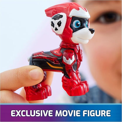 Paw Patrol: The Mighty Movie, Firetruck Toy with Marshall Mighty Pups Action Figure, Lights and Sounds, Kids Toys for Boys & Girls 3+