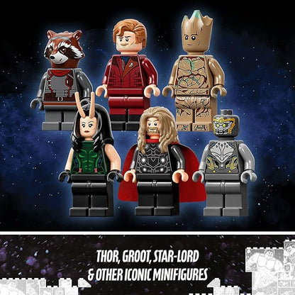 LEGO Marvel The Guardians' Ship 76193 Building Toy - Large Avengers Spaceship Model with Thor & Star-Lord Minifigures, Superhero Movie Inspired Set, Gift for Boys, Girls, Kids, and Teenagers