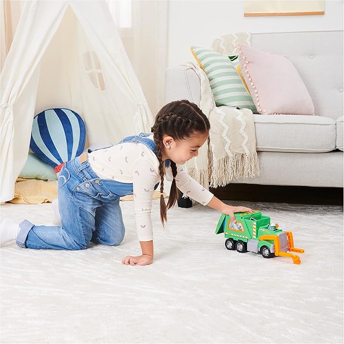 Paw Patrol, Rockyâ€™s Reuse It Deluxe Truck with Collectible Toy Figure and 3 Tools, for Kids Aged 3 and up
